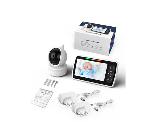 Babyphone mit Kamera 5 Zoll – Nachtsicht & Gegensprechfunktion