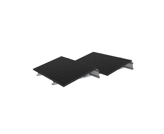 Solar-Hook AIO Flachdach-Montagesystem für 2 PV-Module – Ost-West & Süd