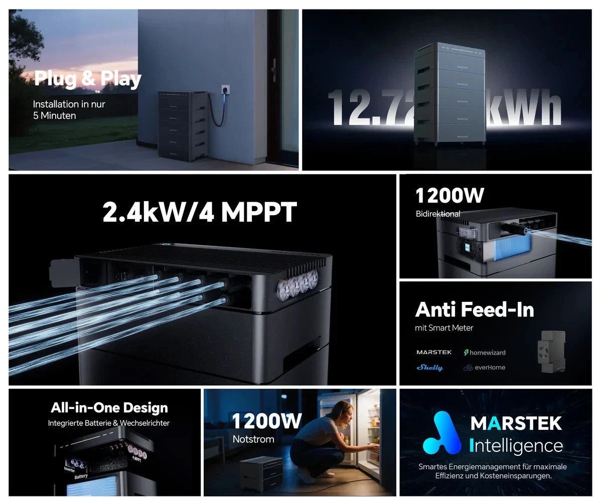 Marstek Venus A All-in-One Balkonkraftwerkspeicher 2,12 kWh
