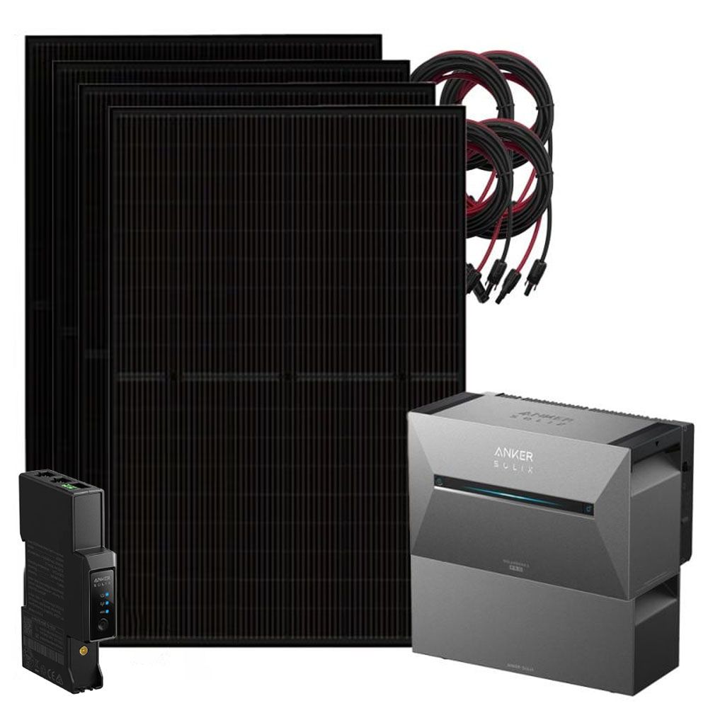 Anker SOLIX 3 Balkonkraftwerk 1800W Bifazial 5,38kWh Speicher E2700 Smart Meter