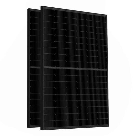 900W Solar Balkonkraftwerk, HMS-800W-2T, Bifazial Full Black, Kabellänge & Halterung wählbar