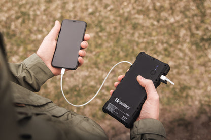 Sandberg Outdoor Solar Powerbank 24000 mAh – IP67 wasserdicht, USB-C PD, QC 3.0, Solar Powerbank