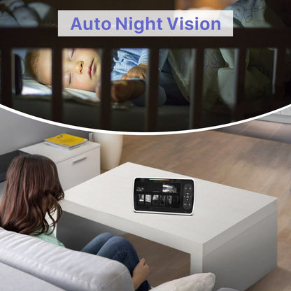 Babyphone SM650 mit 5 Zoll Monitor, Kamera, Nachtsicht & 2-Wege-Audio