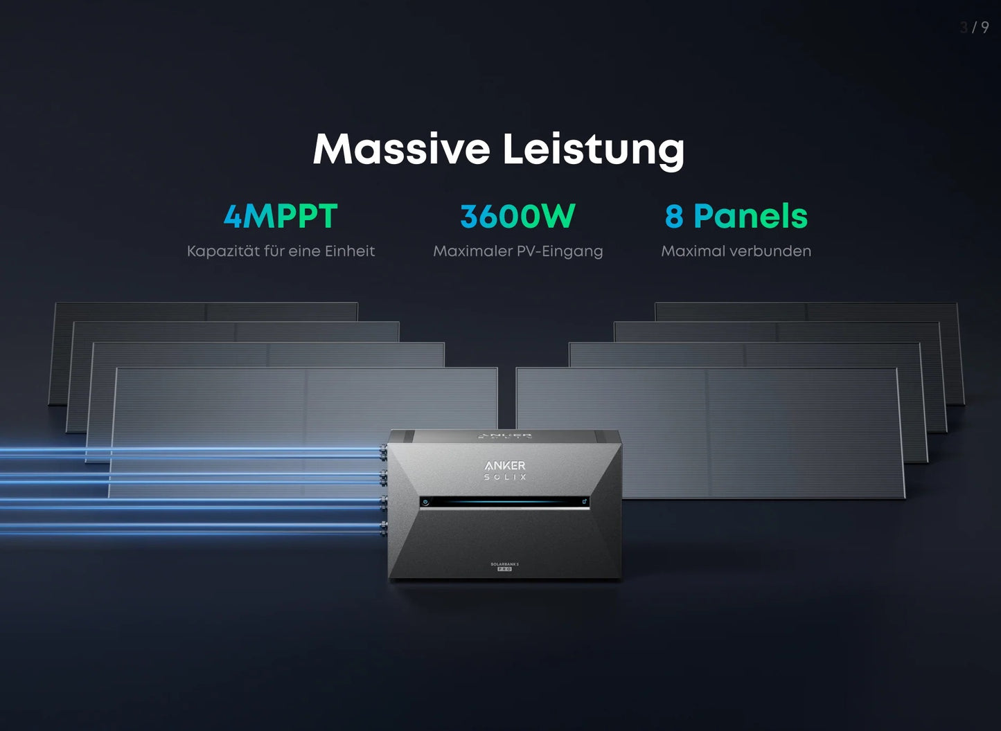 Anker SOLIX Solarbank 3 E2700 Pro 2,7kWh PV Speicher Balkonkraftwerk