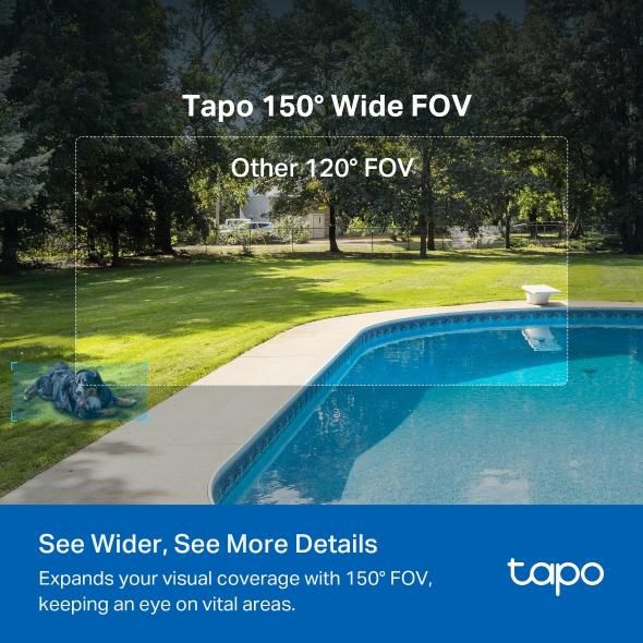 TP-Link Tapo C425 Solar Kamera Set – 2K WLAN Outdoor Sicherheitskamera mit Solarpanel A201