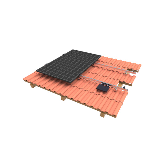 Solar-Hook Ziegeldach Montagesystem für 2 PV-Module