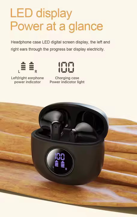 TWS In-Ear Bluetooth-Kopfhörer schwarz