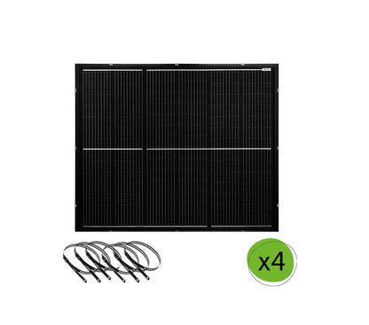 800W Balkonkraftwerk mit extra leichten Modulen, Growatt Speicher, Balkongeländer-Halterung