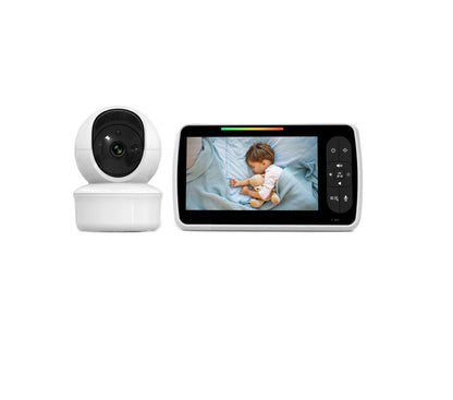 Babyphone SM650 mit 5 Zoll Monitor, Kamera, Nachtsicht & 2-Wege-Audio